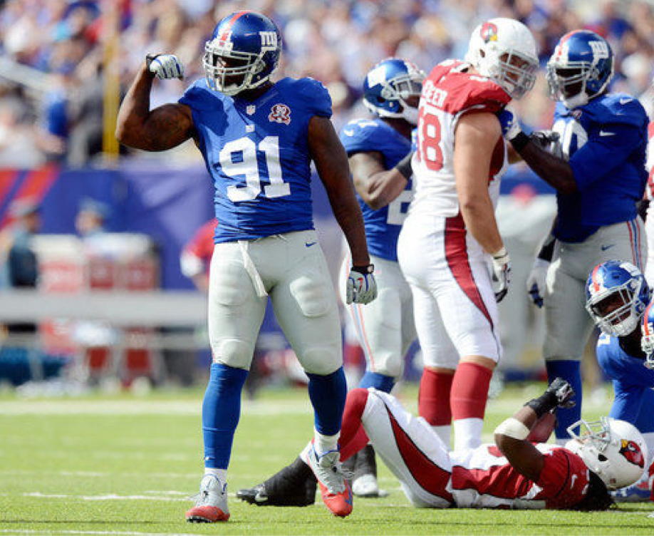 Giants DE Robert Ayers is starting to make opposing quarterbacks very nervous