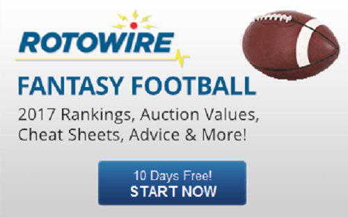 RotoWire Subscription Offer – Get A Fantasy Football Cheat Sheet