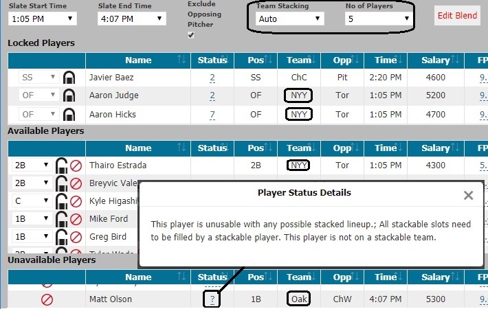 Advanced Lineup Optimizer and Tools for DraftKings and Fanduel